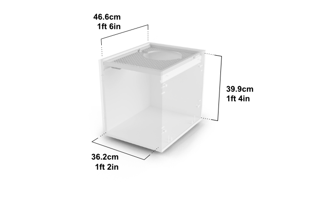 dimensions of the jump on maya cat litter box