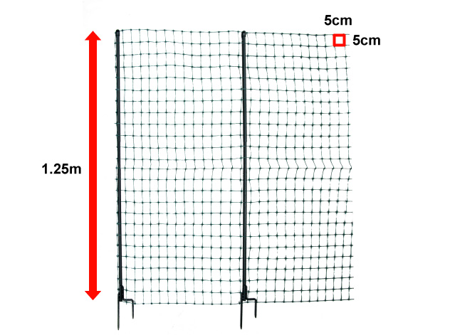 The dimensions of the Omlet Chicken Fencing