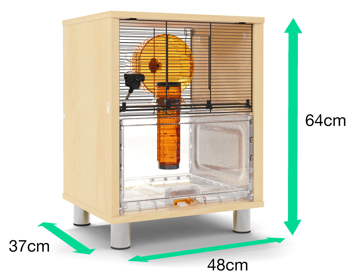 Qute Hamster & Gerbil Cage Stylish Hamster House Omlet