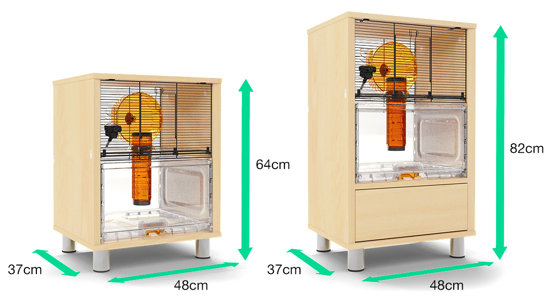 Qute Hamster & Gerbil Cage Stylish Hamster House Omlet