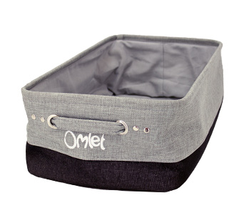 The Maya Nook storage basket keeps your cats toys nice and tidy