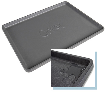 The Maya Nook tray is waterproof and catches accidental spillages