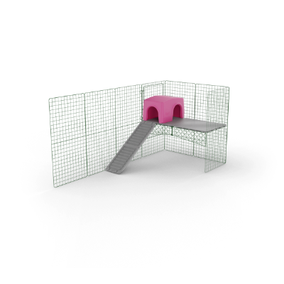 Zippi Rabbit Platforms - 2 panels with Purple Shelter