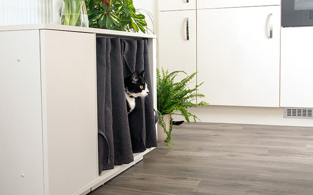 Elegantly designed, the Fido Nook will compliment your home while providing your dog with theirs