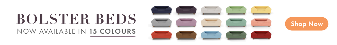 Omlet Bolster Dog Bed available in 15 colours