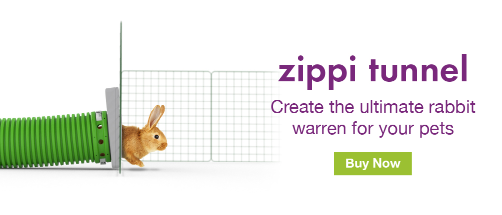 Zippi Rabbit Tunnel System Banner