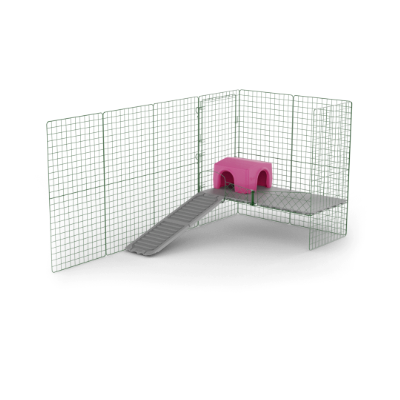 Zippi Guinea Pig Platforms - 2 panels with Purple Shelter