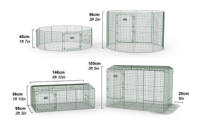 Standard rabbit deals cage size